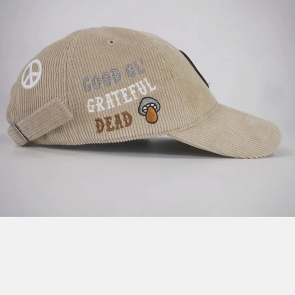 NWT Unisex Grateful Dead Corduroy Adjustable Hat with Iconic Logo - Picture 6 of 11